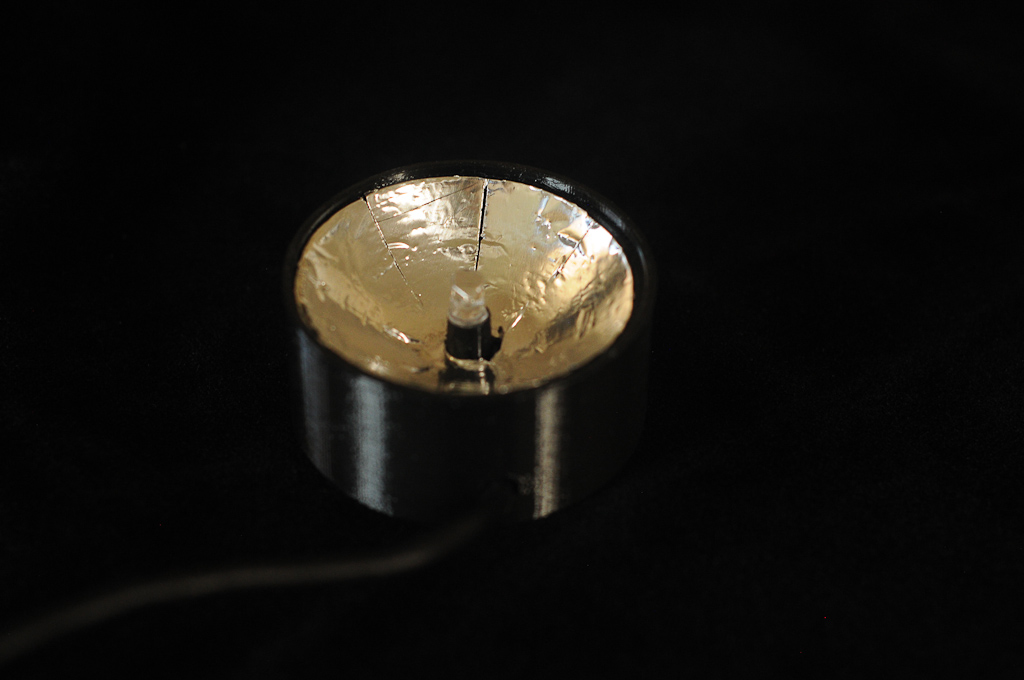 Completed base with foil pressed in.